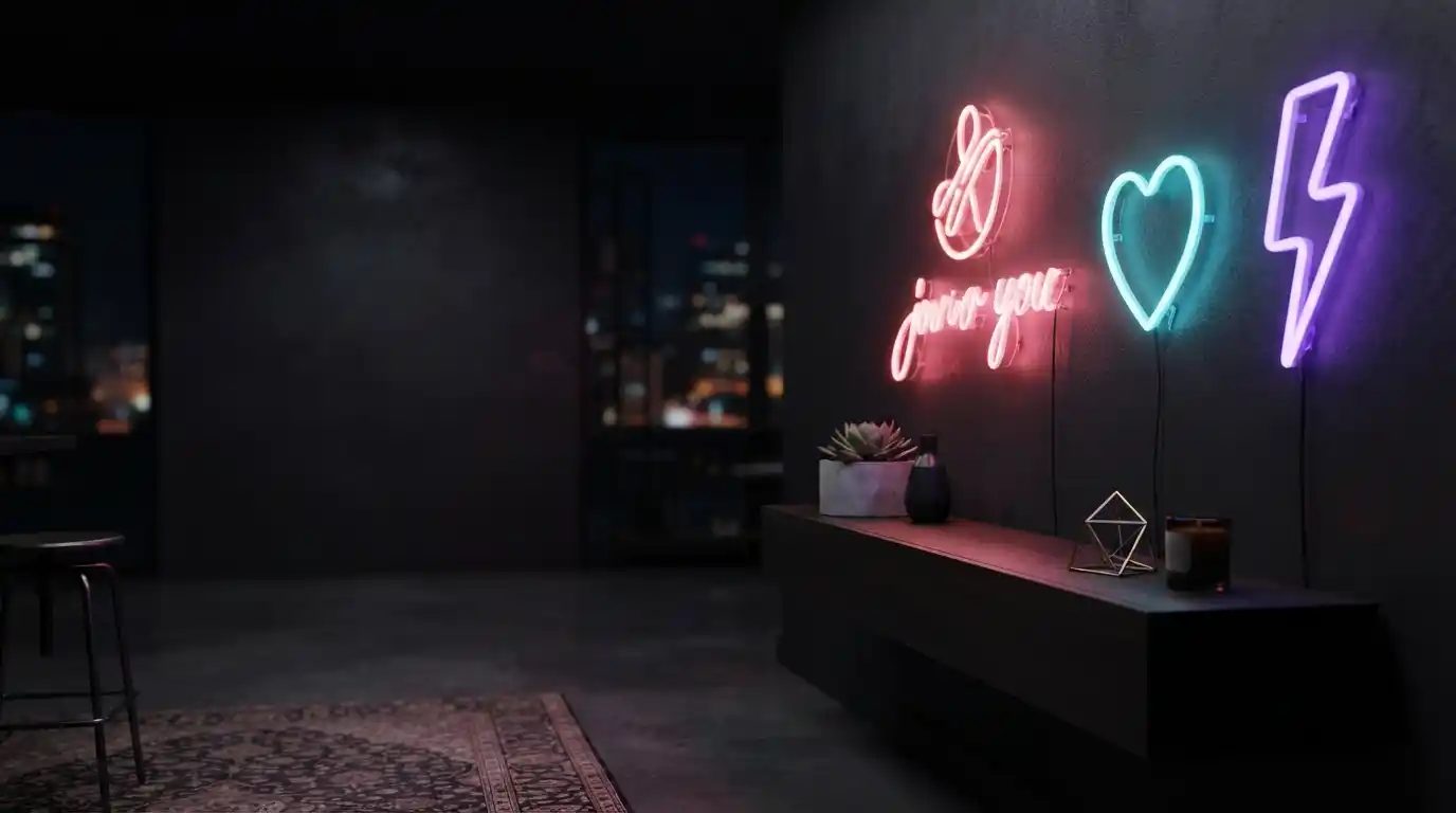 Day of the dead neon sign vibrant sugar skull led art for festive and cultural decor